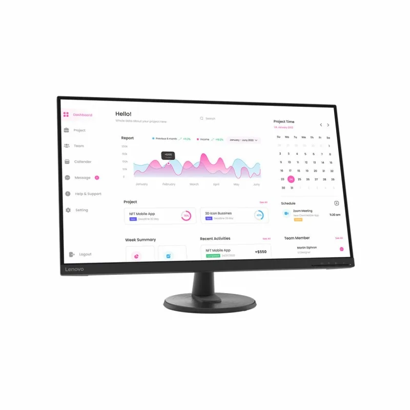 Monitor Lenovo D32-40 31,5" Full HD