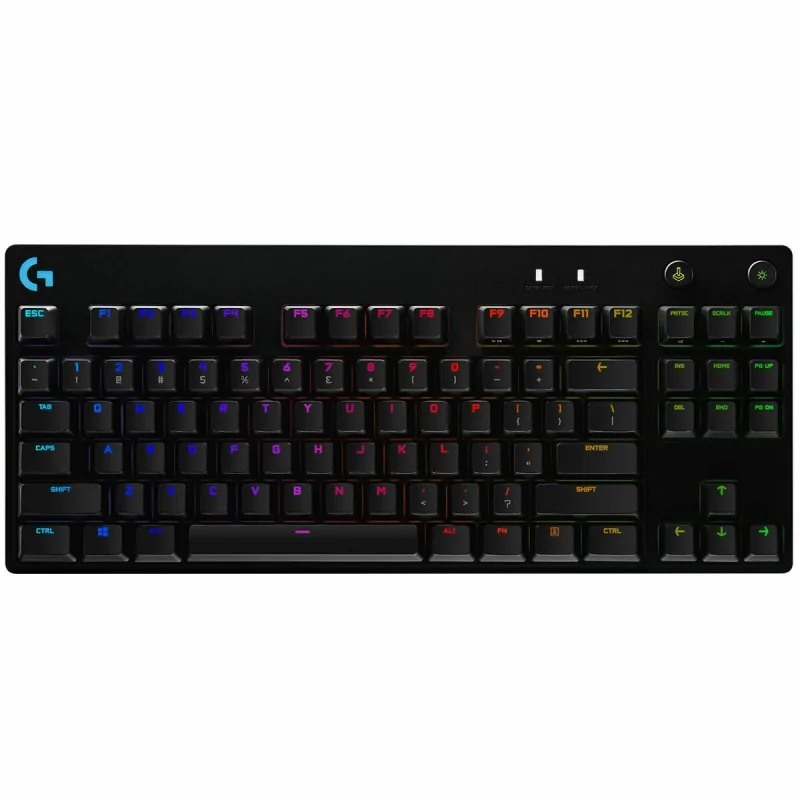 Gaming Keyboard Logitech Pro Gaming Black Spanish Qwerty QWERTY English EEUU