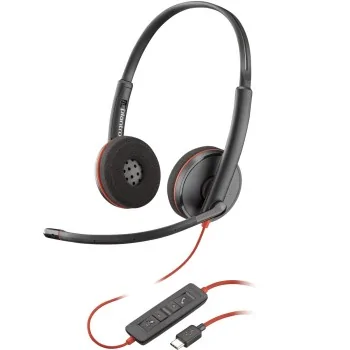 Headphones with Microphone Poly 8X228A6 Black