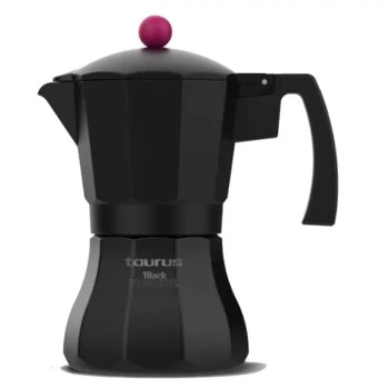 Italian Coffee Pot Taurus KCP9009I 9T Black Stainless...