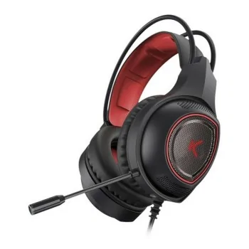 Gaming Headset with Microphone KSIX Drakkar USB LED Black...