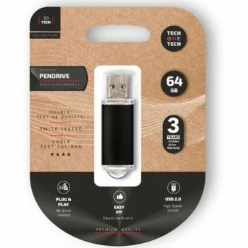 USB stick Tech One Tech TEC3008-64 Black