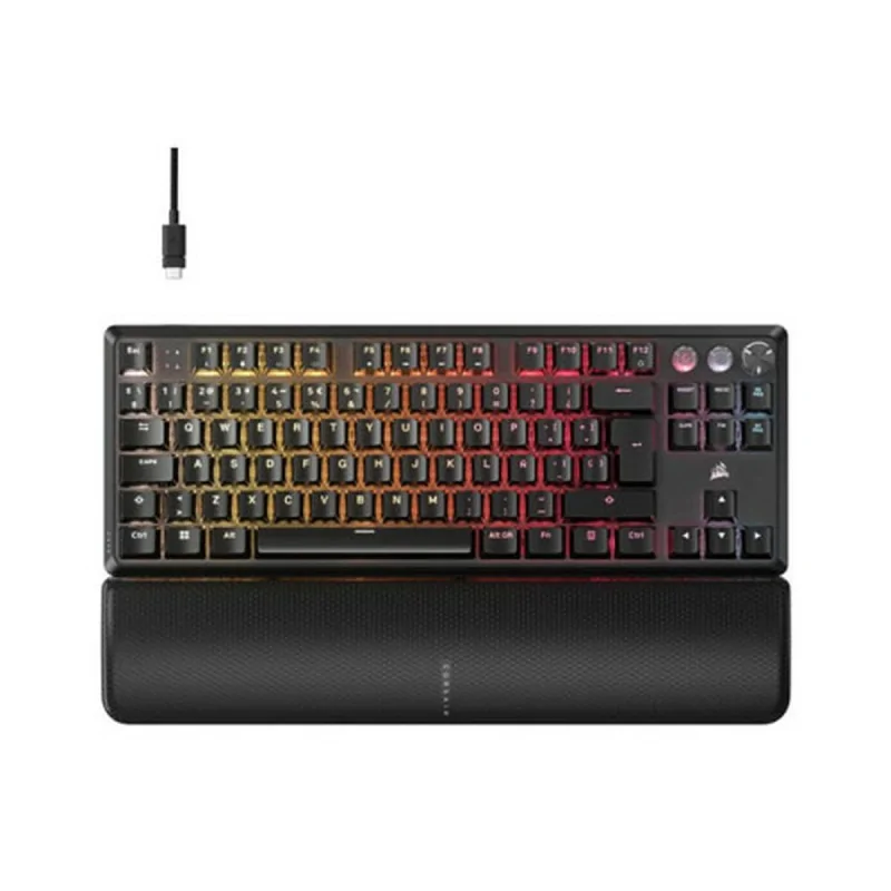 Wireless Keyboard Corsair CH-911911G-ES Black QWERTY