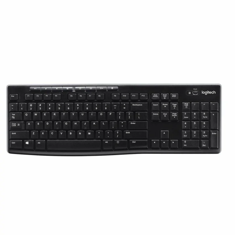 Wireless Keyboard Logitech K270 Black Spanish Qwerty 2.4 GHz