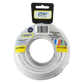 Coaxial TV Antenna Cable EDM 28152 White 10 m 3 x 2,5 mm