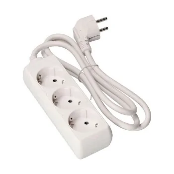 3-socket plugboard without power switch EDM 41002 Schuko...