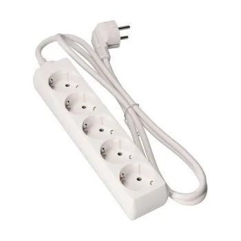 5-socket plugboard without power switch EDM 41035 Schuko...