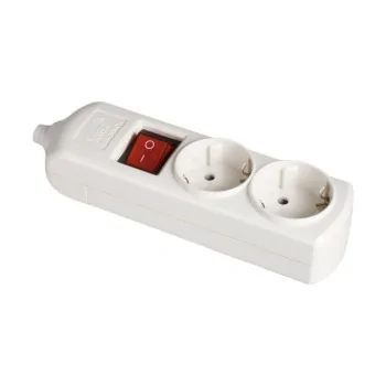 2-socket plugboard with power switch Solera 8002il...