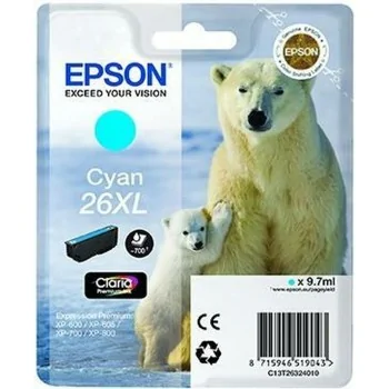 Original Ink Cartridge Epson 26XL Cyan