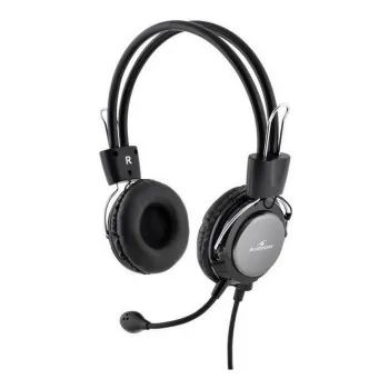 Headphones with Microphone Bluestork MC-201 Grey...