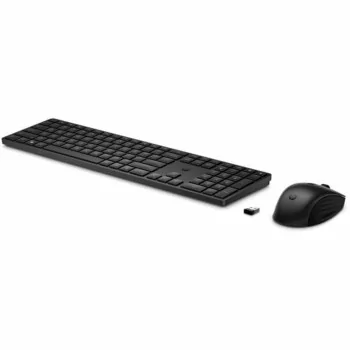 Keyboard and Mouse HP 4R013AA Spanish Qwerty Black