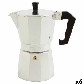 Italian Coffee Pot Quid Cesena Steel Aluminium Bakelite 6...