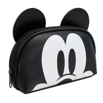 Travel Vanity Case Mickey Mouse Black 100 % Polyurethane...