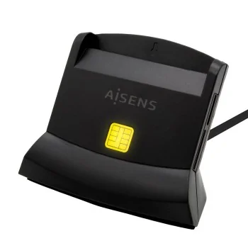 DNI/SIP Card Reader Aisens ASCR-SN04CSD-BK Black