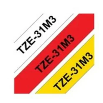 Laminated Tape for Labelling Machines Brother TZE31M3 12 mm