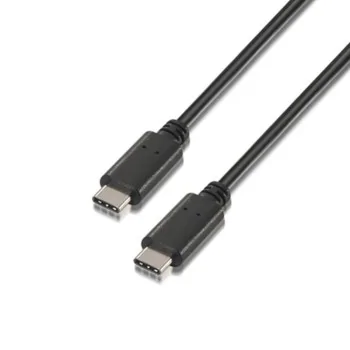 Data / Charger Cable with USB Aisens A107-0058 Black 3 m...