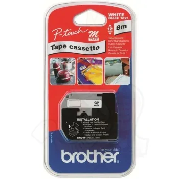 Laminated Tape for Labelling Machines Brother MK221 White...