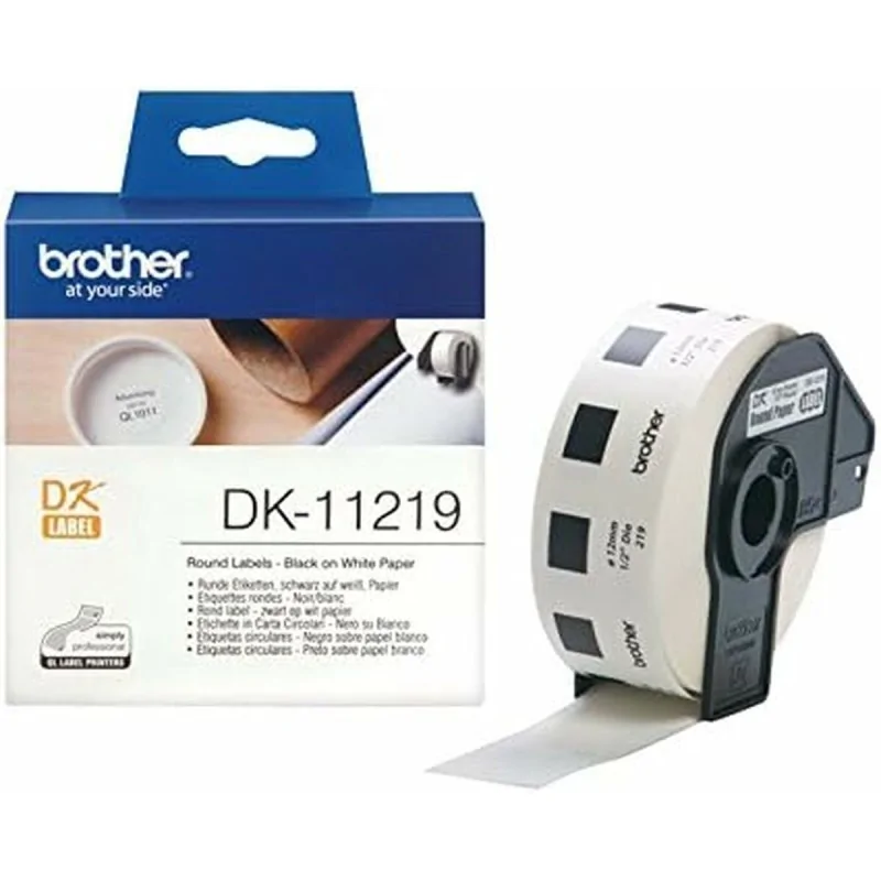 Printer Labels Brother DK11219 White Black/White