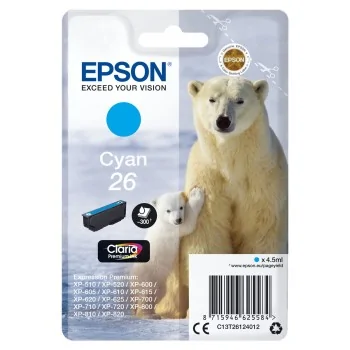 Original Ink Cartridge Epson C13T26124012 Cyan