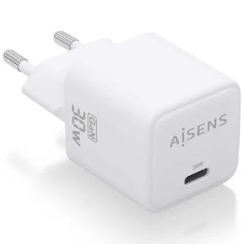 Wall Charger Aisens ASCH-30W1P035-W White Multicolour 33...