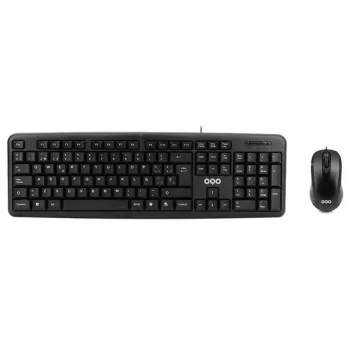 Keyboard and Mouse OQO TR001-U Black Multicolour Spanish...