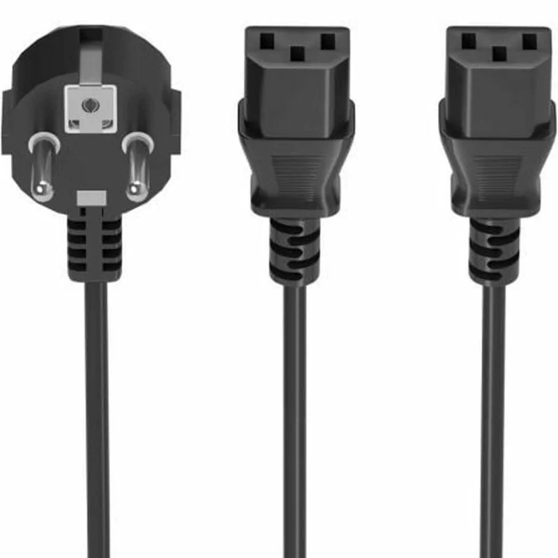 Power Cord Aisens A132-0864 1,8 m Black