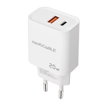 Wall Charger NANOCABLE White 20 W