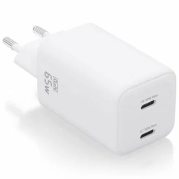 Wall Charger Aisens ASCH-65W2P039-W White Multicolour 65...