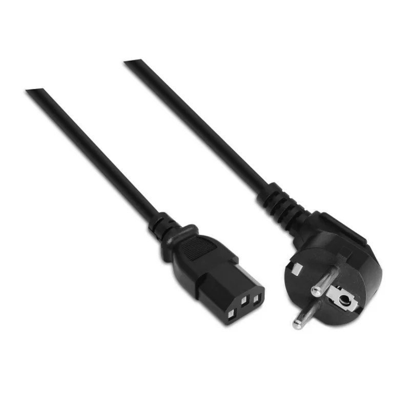 Power Cord Aisens CEE7/M-C13/H Black 3 m