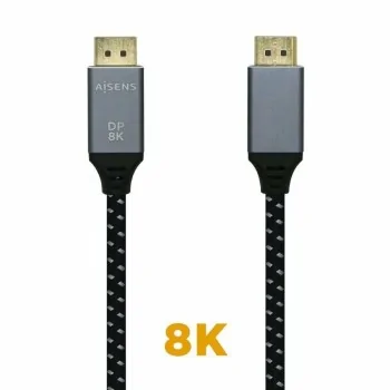 DisplayPort Cable Aisens A149-0434 Black Black/Grey 50 cm