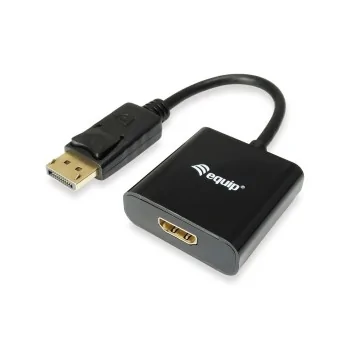 DisplayPort to HDMI Adapter Equip 133438 Black 20 cm