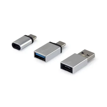 USB Adaptor Equip 133475 Silver (3 Units)