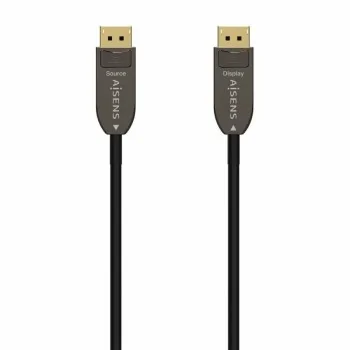 DisplayPort Cable Aisens A155-0607 Black 15 m