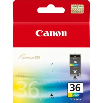 Original Ink Cartridge Canon CLI-36 Col Yellow Tricolour...