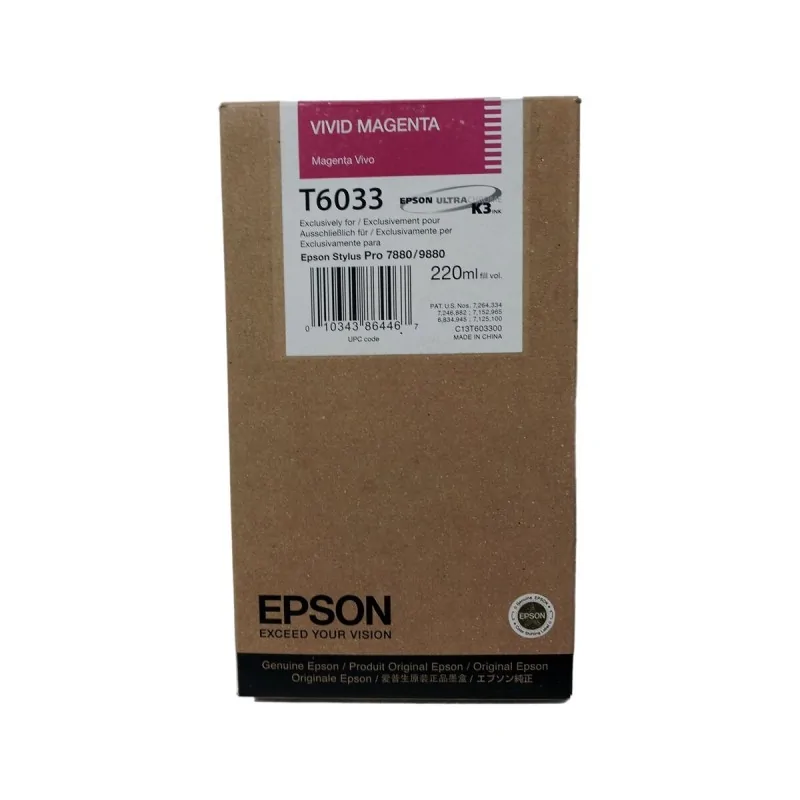 Original Ink Cartridge Epson Stylus Pro 7880/9880 Magenta Silver