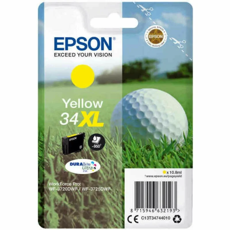 Original Ink Cartridge Epson C13T34744010 Yellow