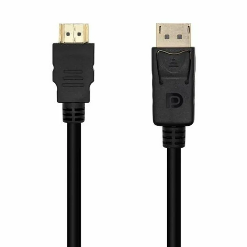 HDMI Cable Aisens CABLE CONVERSOR DISPLAYPORT A HDMI, DP/M-HDMI/M, NEGRO, 2.0M