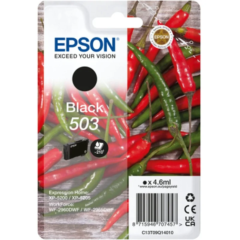 Original Ink Cartridge Epson C13T09Q14020 Black