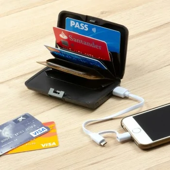 Wallet with RFID Protection and Power Bank Sbanket...