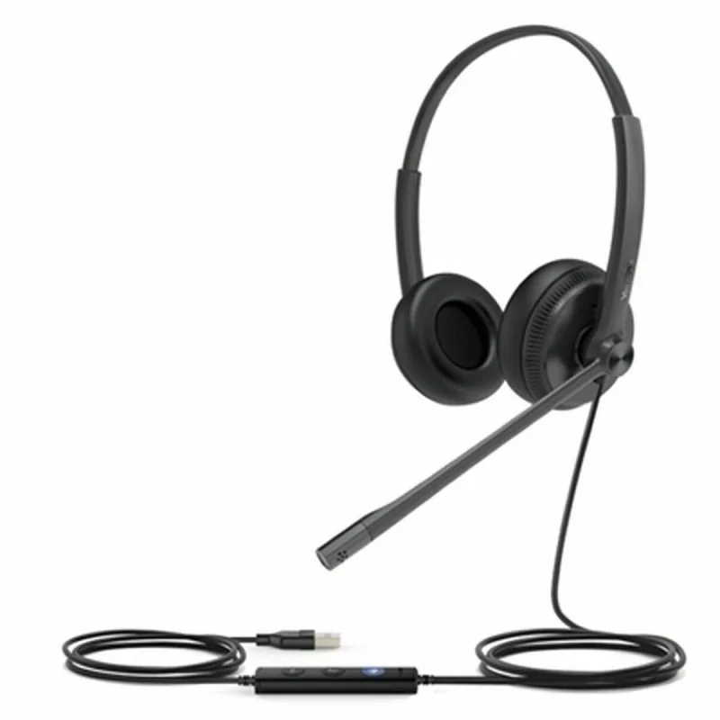 Headphones with Microphone Yealink UH34 LITE DUAL TEAMS Black