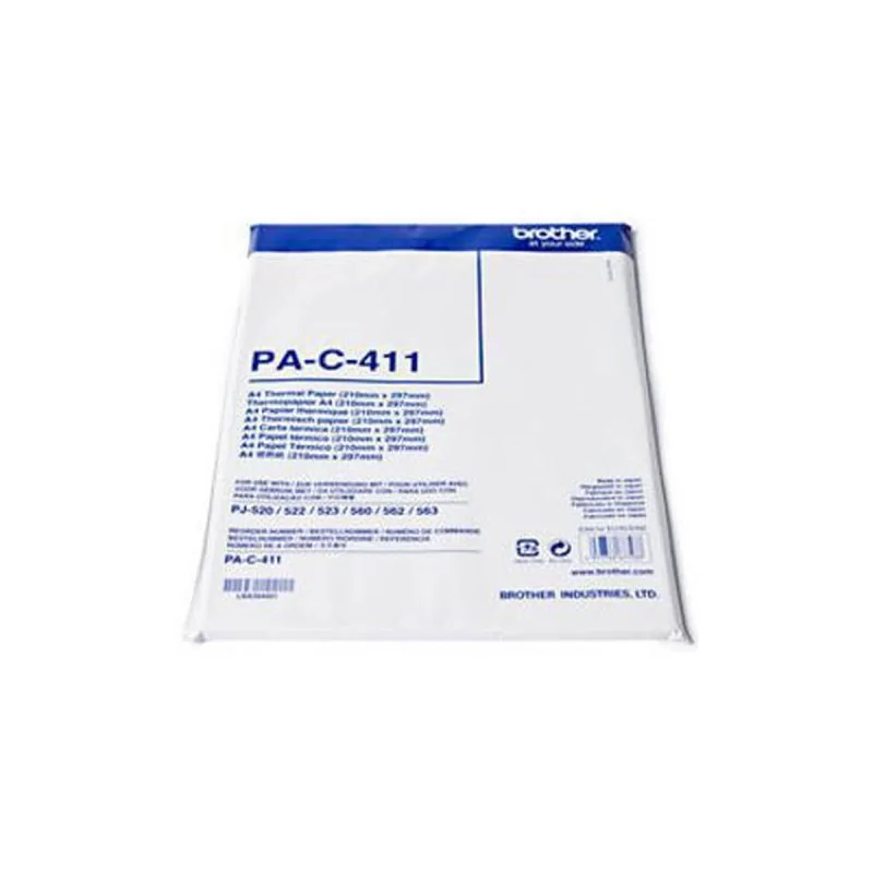 White Thermal Paper A4 Brother PAC411 A4