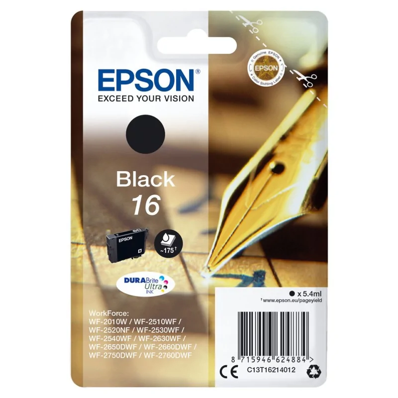 Original Ink Cartridge Epson C13T16214012 Black