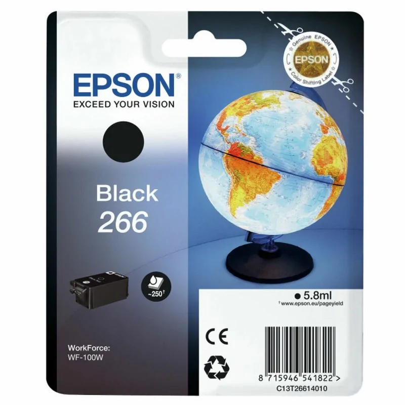 Original Ink Cartridge Epson C13T26614010 WF-100W Black