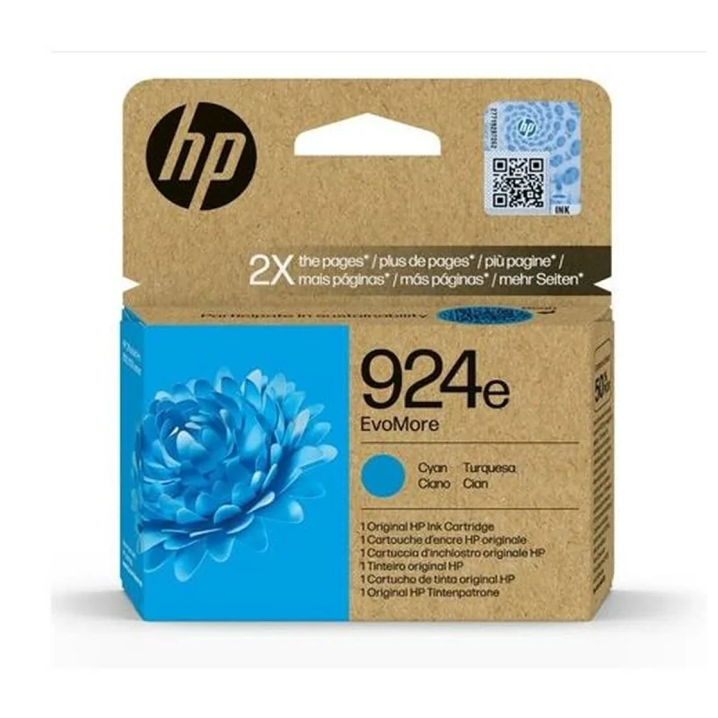 Original Ink Cartridge HP EvoMore 924e Cyan