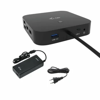 USB Hub i-Tec C31HDMIDPDOCKPD100 Black 100 W