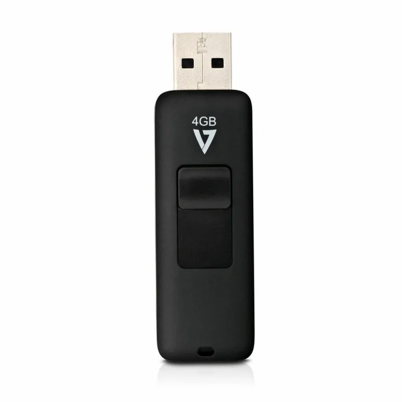 Micro SD Memory Card with Adaptor V7 VF24GAR-3E 4 GB Black