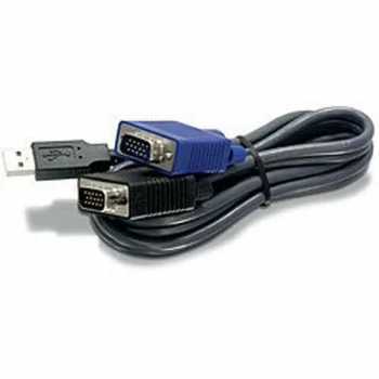 Cable KVM Trendnet TK-CU06 Black 1.8 m