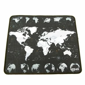 Mouse Mat iggual IGG317310 World Map Black/White