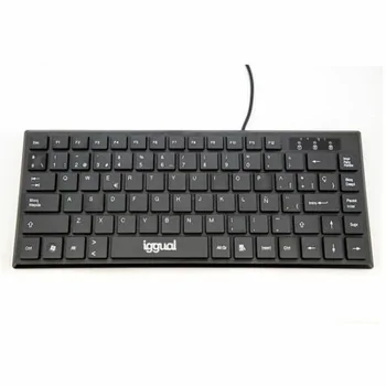 Keyboard iggual Teclado USB compacto TKL Slim TKL-USB...