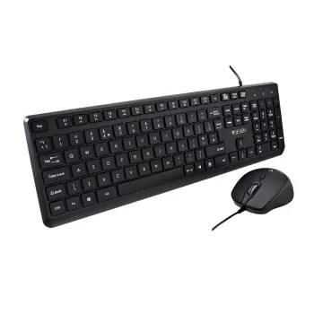 Keyboard V7 CKU350UK Black QWERTY